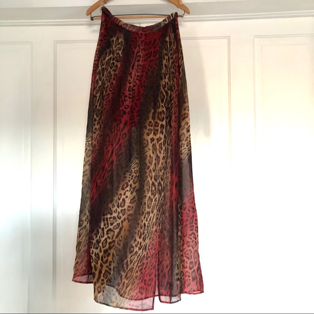 NWT i jeans by Buffalo Red Wave Leopard Print 8